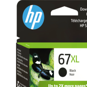 HP 67XL High Yield Black Original Ink Cartridge, 3YM57AN#140